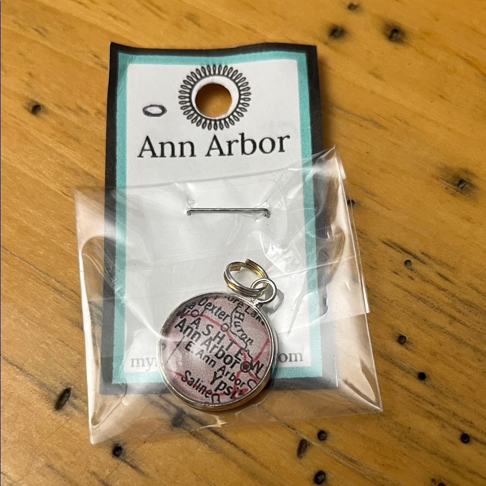 Ann Arbor Map Charm - Free with any bundle